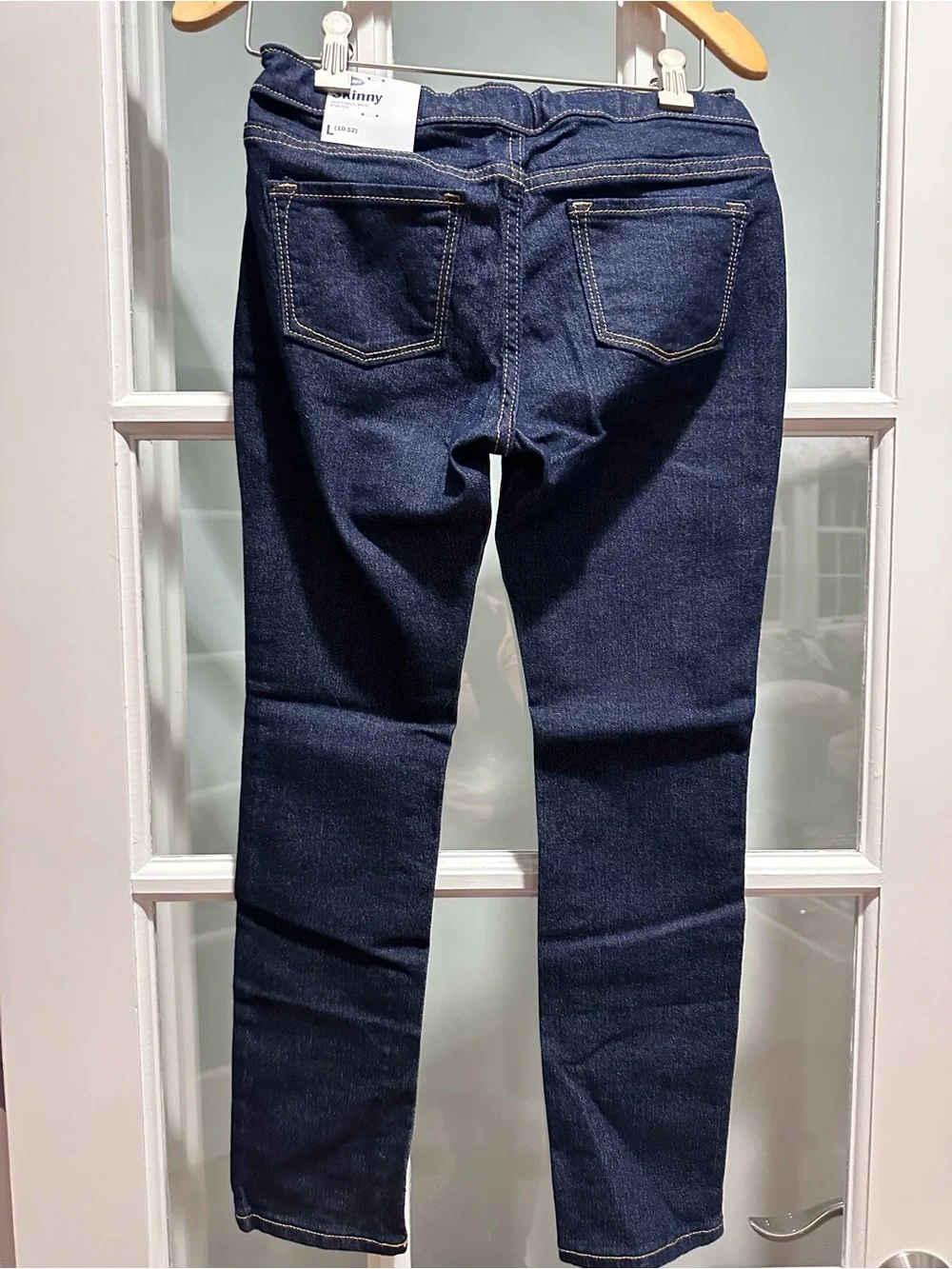 Old Navy Dark Blue Girls size 10-12 Stretch Skinny Jeans - New